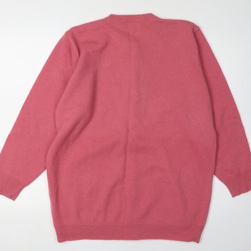 Maria Chietti Women's Pink Wool Cardigan S
