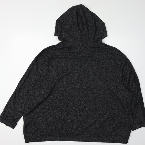Marks and Spencer Women's Black Pullover Hoodie Size 14