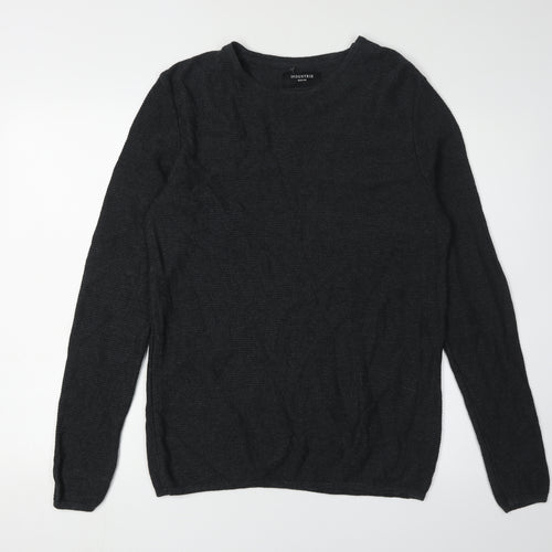 Industrie Men's Black Cotton Pullover Jumper M