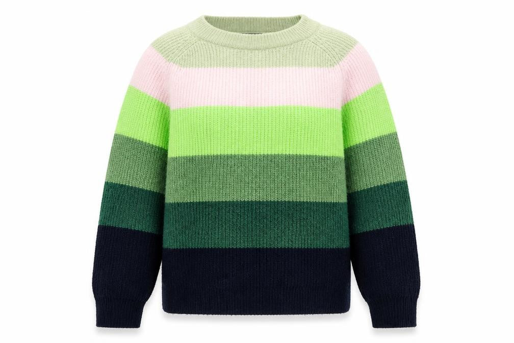 Front view of Marks & Spencer Women's Multicoloured Striped jumper -, size S