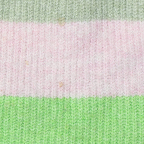 Marks and Spencer Women's Multicoloured Striped Pullover Jumper - Size S