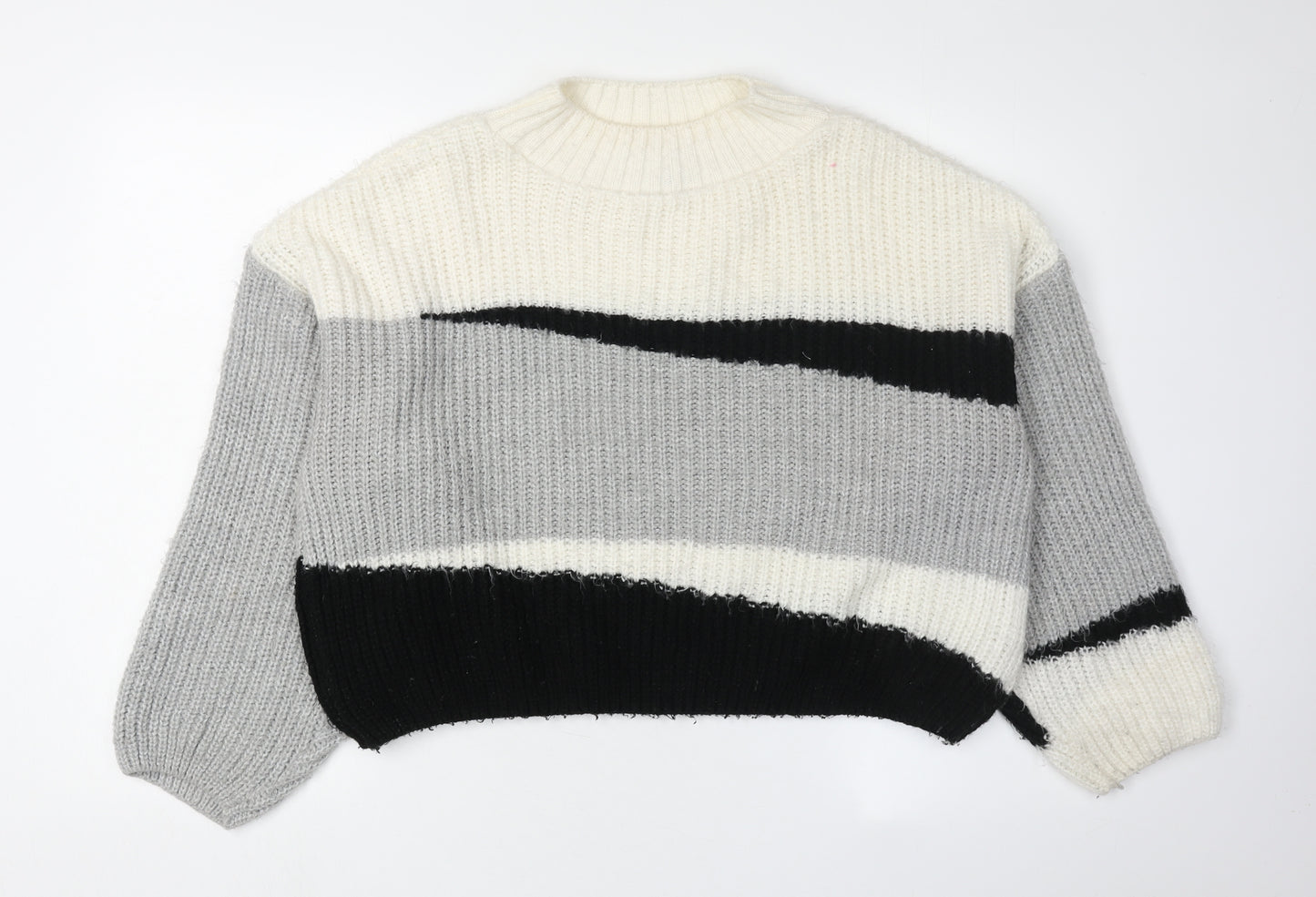 Topshop Women's Multicoloured Striped Jumper S