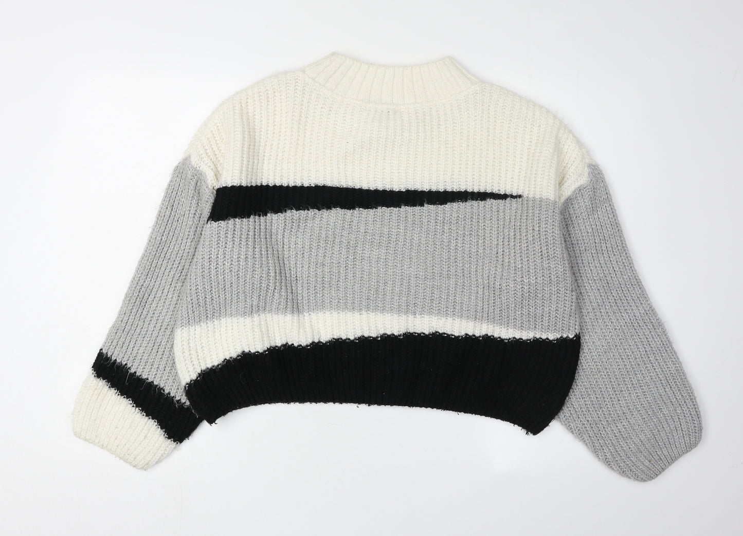 Topshop Women's Multicoloured Striped Jumper S
