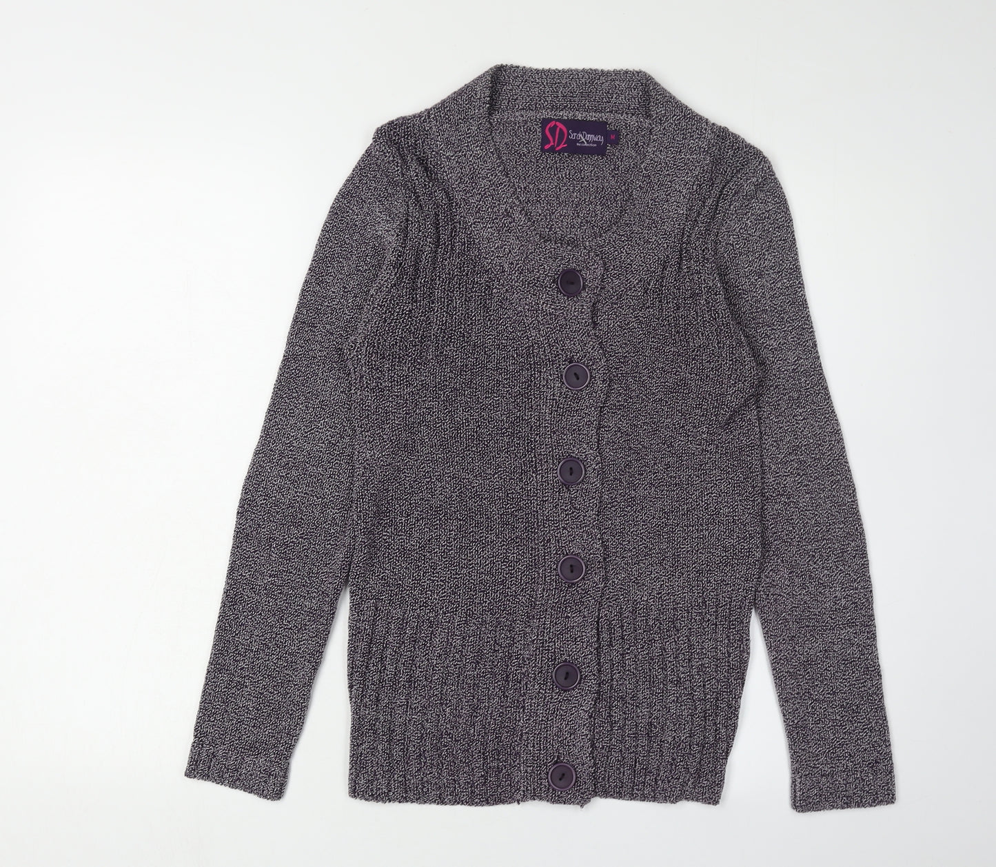 Sarah Dunway Women's Grey Cardigan Size M