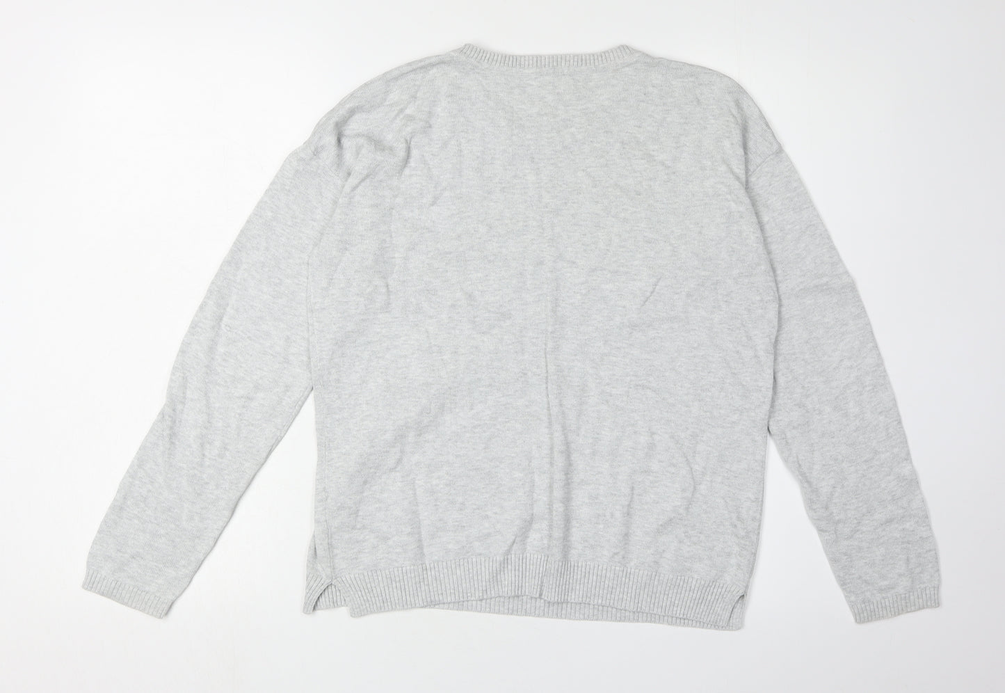 Hush Women's Grey Star Pullover Jumper, Size S