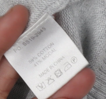 Hush Women's Grey Star Pullover Jumper, Size S