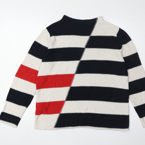 Brax Women's Multicoloured Striped Pullover Jumper, Size 12