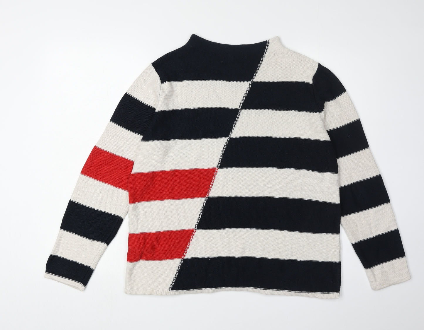 Brax Women's Multicoloured Striped Pullover Jumper, Size 12