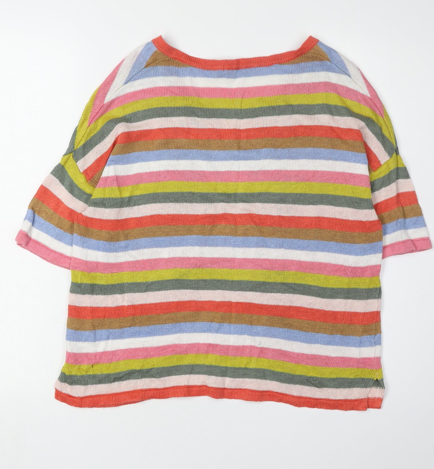 Boden Women's Striped Linen Pullover - Size 10