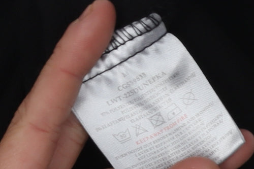 Brave Soul Women's Black Blouse - Medium, Short Sleeve, V-Neck