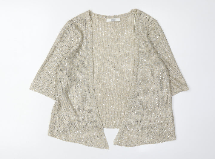 Marks and Spencer Women's Beige Cardigan Size 10