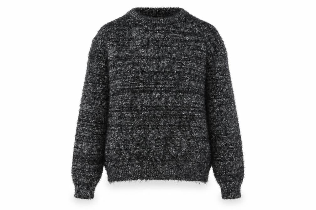 Front view of C&A Women's Black Acrylic jumper, size L