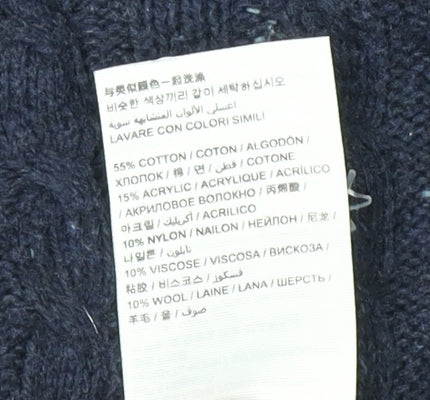 Superdry Women's Black Cable-Knit Jumper M