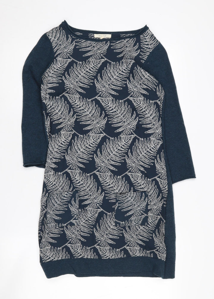 White Stuff Women’s Blue Floral Dress - Size 8