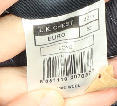 St. George by Duffer Men's Blue Striped Blazer, Size 42L