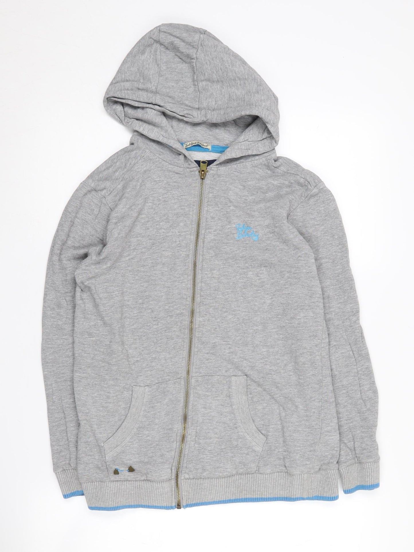 Tokyo Laundry Boys Grey Full Zip Hoodie 13 Years