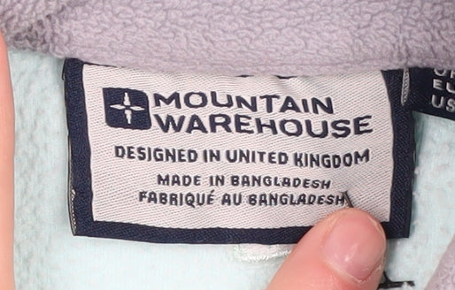 Mountain Warehouse Women's Blue 1/2 Zip Sweatshirt UK 18