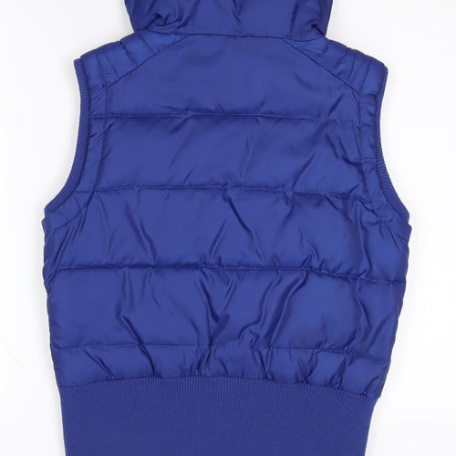 Fat Face Boys Blue Puffer Jacket 12 Years Sleeveless Zip
