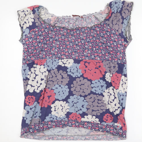 White Stuff Women's Multicoloured Floral Top Size 12