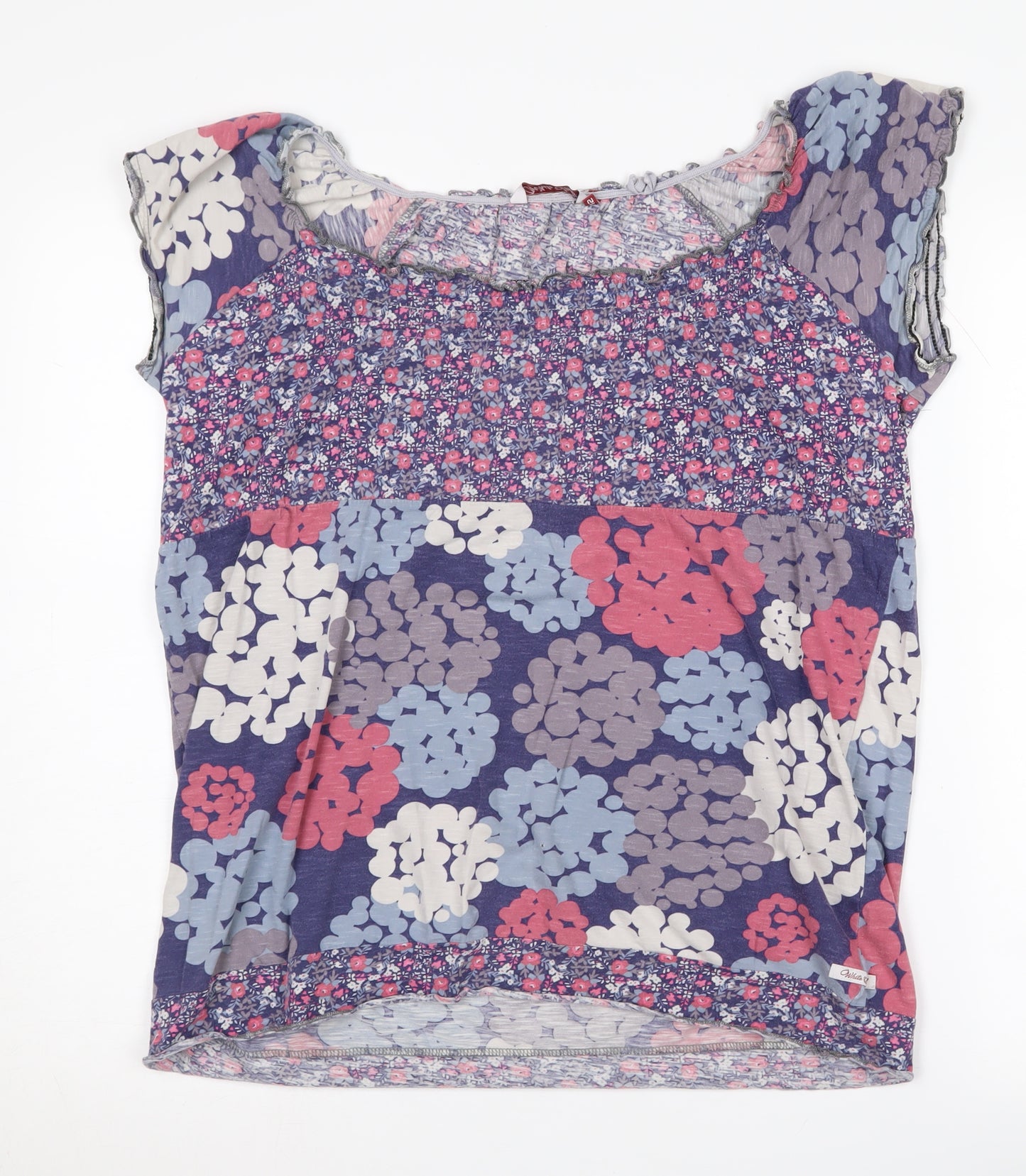 White Stuff Women's Multicoloured Floral Top Size 12