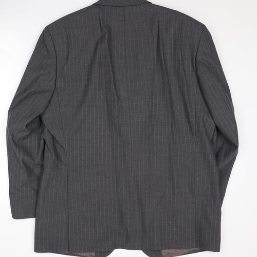 Baumler Classic Grey Striped Suit Jacket, size 44.