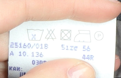 Baumler Classic Grey Striped Suit Jacket, size 44.