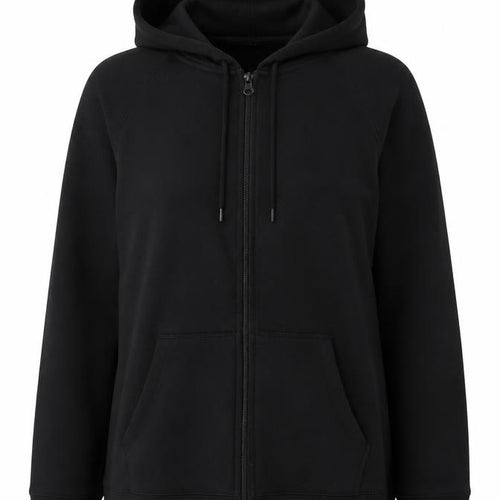 Champion Unisex Black Full Zip Hoodie Size L