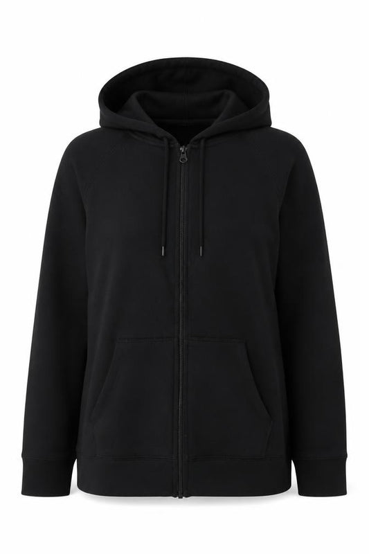 Champion Unisex Black Full Zip Hoodie Size L