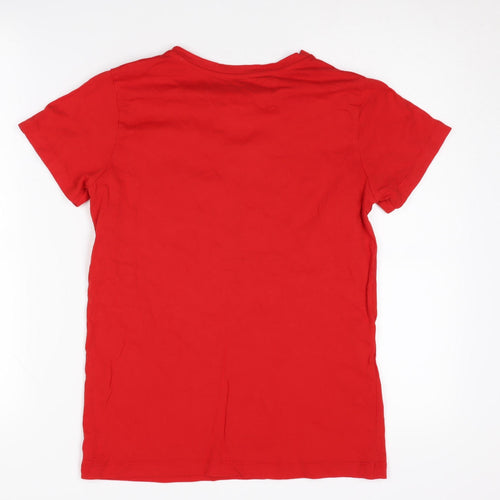 Marvel Boys Red Spider-Man Graphic T-Shirt L
