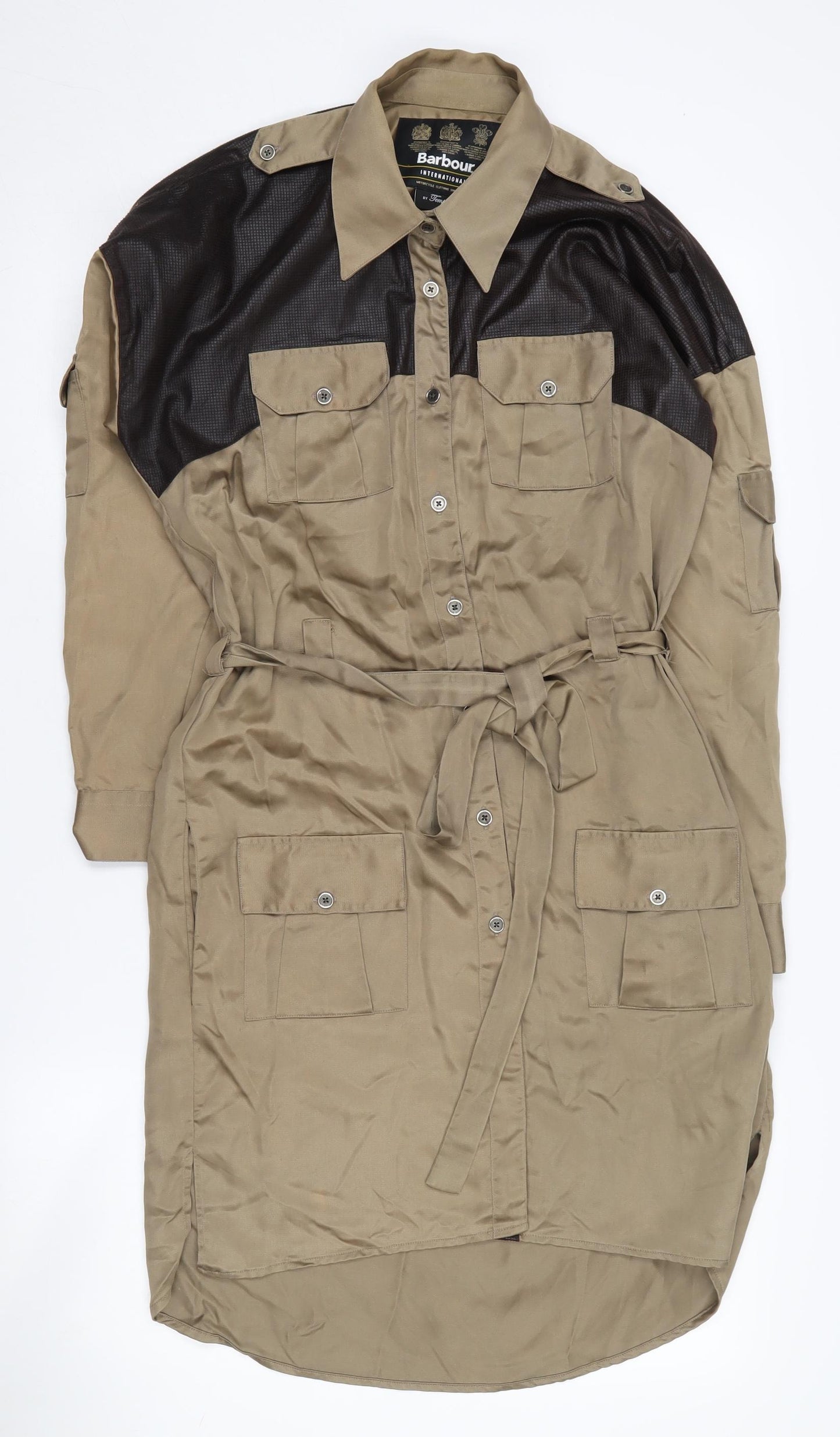 Barbour Women's Brown Shirt Dress M - Casual Elegance