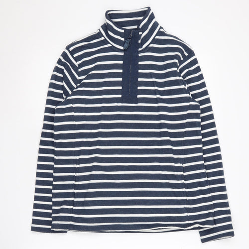 Mountain Warehouse Women's Blue Striped Size 12 Sweatshirt