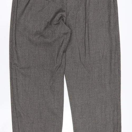 Eastex Women's Grey Straight-Leg Trousers Size 14