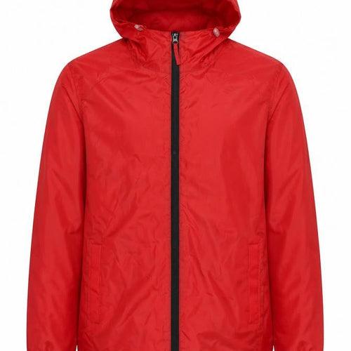 Regatta Men's Red Windbreaker Jacket, Size S, Hooded