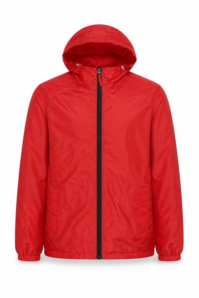 Regatta Men's Red Windbreaker Jacket, Size S, Hooded