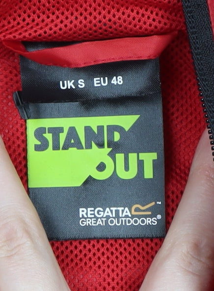 Regatta Men's Red Windbreaker Jacket, Size S, Hooded