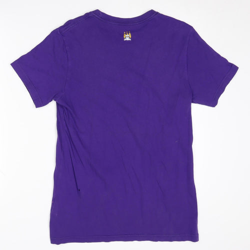 Nike Men's Purple Manchester City T-Shirt Medium Slim Fit