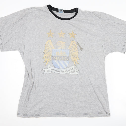 City Grey Logo Men's Large T-Shirt