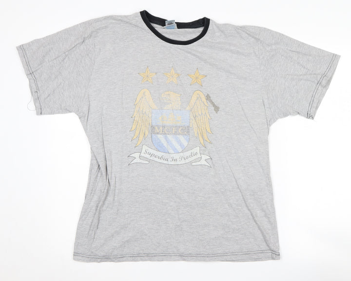 City Grey Logo Men's Large T-Shirt