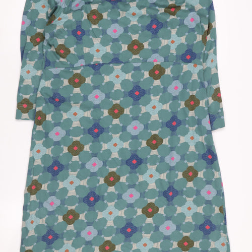 Weird Fish Women's Multicoloured Floral Shift Dress, Size 12