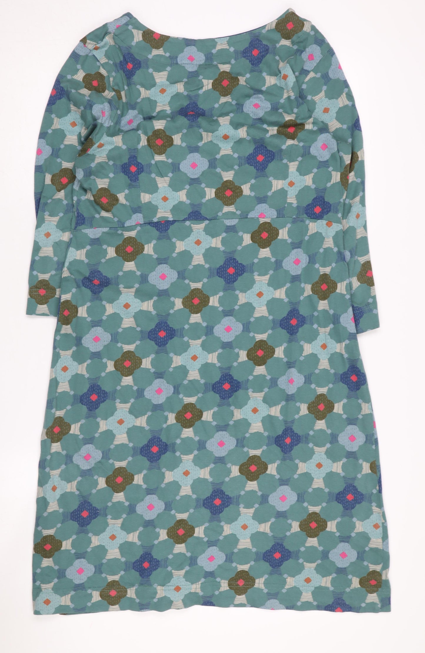 Weird Fish Women's Multicoloured Floral Shift Dress, Size 12