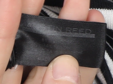 Austin Reed Women's Black Striped Pullover Jumper S