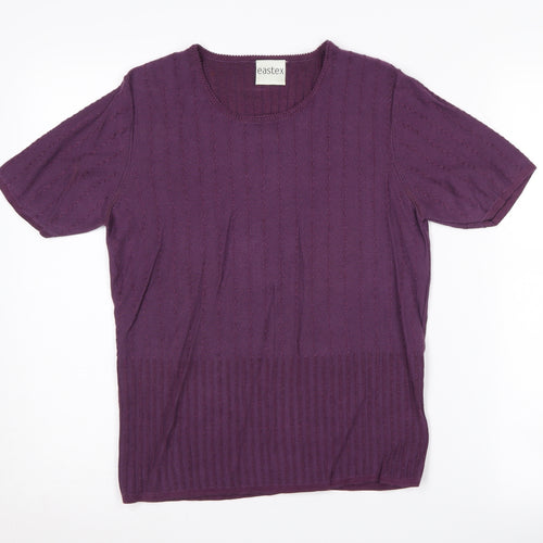 Eastex Women's Purple Knit Pullover Jumper Size 14