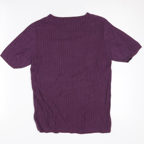 Eastex Women's Purple Knit Pullover Jumper Size 14