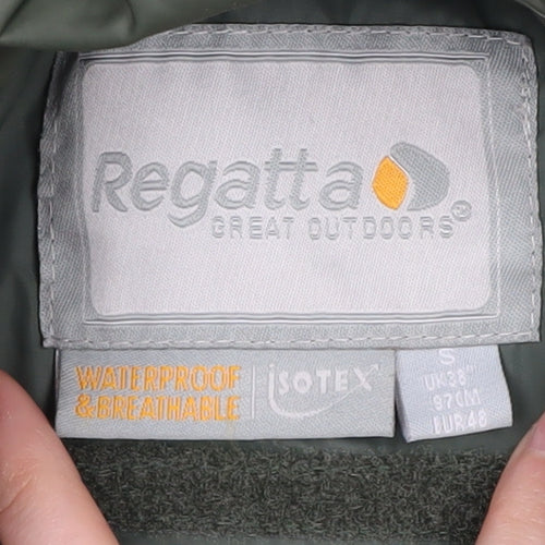 Men's Regatta Green Waterproof S Rain Coat Jacket