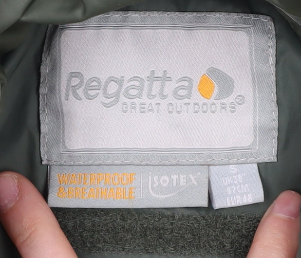 Men's Regatta Green Waterproof S Rain Coat Jacket