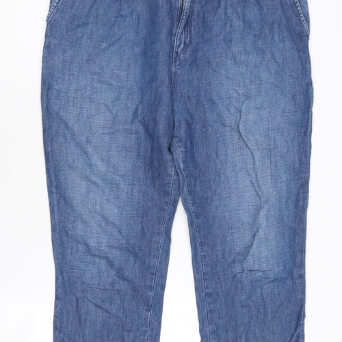 Wrangler Womens Blue Ankle Jeans, Size 10