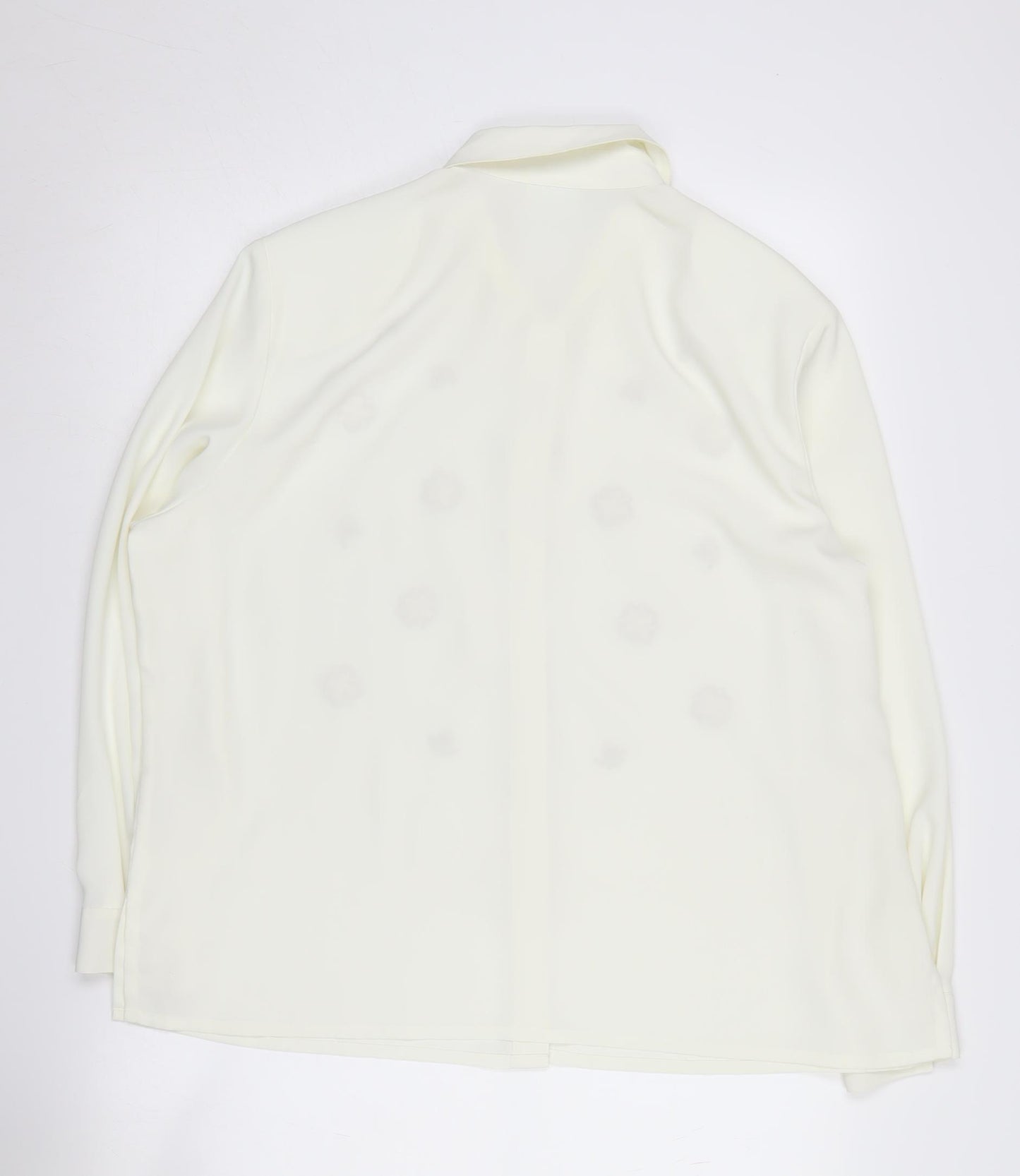 Eastex Women's Ivory Floral Embroidered Blouse Size 18