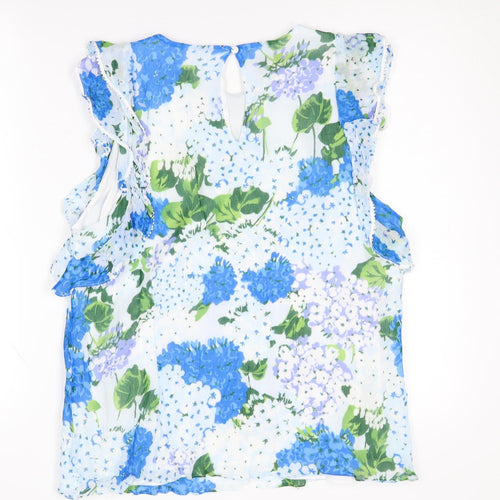 Hobbs Women's Floral Blouse, Multicolour, Size 18