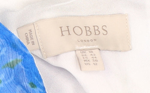 Hobbs Women's Floral Blouse, Multicolour, Size 18