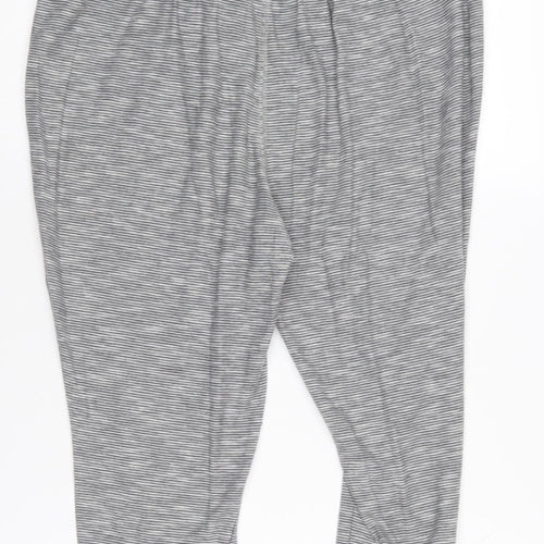 Animal Women's Grey Striped Joggers Size 14